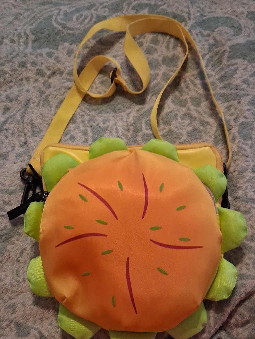 Novelty Cheeseburger Crossbody Bag